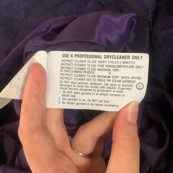 Purple Y2K A-line gown - Picture 9 of 10